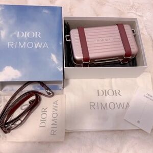 DIOR X RIMOWA Aluminum Personal Clutch On Strap